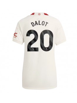 Manchester United Diogo Dalot #20 Ausweichtrikot für Frauen 2023-24 Kurzarm